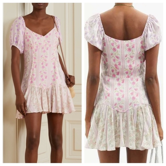 LoveShackFancy Dresses & Skirts - Loveshackfancy | Amini Dress in Pastel Clouds NWT